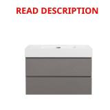 Alice 36 in. Wall-Mount Vanity with Top