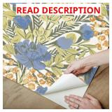 (4) WallPops Moody June Blooms Peel & Stick