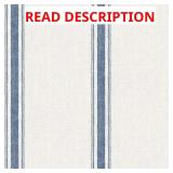 Linette Blue Stripe Wallpaper Roll, Pre-Pasted