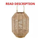 Gold Metal/Rope Lantern