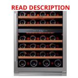 24 in Dual Zone 46-Bottle Wine Cooler