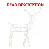 4 ft. LED Wire Reindeer Yard Decoration Y36