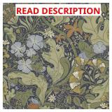 (2) Elise Blue Nouveau Gardens Wallpaper Roll