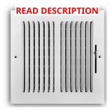 8 in. x 8 in. 2-Way Steel Register White