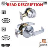 ANSI Grade 2 Lever & Deadbolt, Satin Chrome