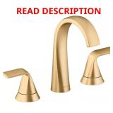 Cursiva 8 in. Widespread Faucet - Brass