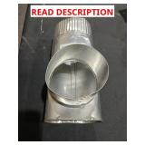 Everbilt 4"x10" Aluminum offset connector