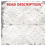 Vintage Tin Tile Vinyl Wallpaper (30.75 sq ft)