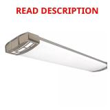 (2) 4 ft Brushed Nickel End Caps LED Light