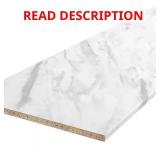 Latitude 59 8ft Matte White Marble Countertop
