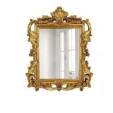 Antique Gold Baroque Framed Wall Mirror 26x33