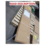 Parts to a white cabinet
