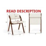 Set of 4 Folding Kitchen Chairs with Rubber Legs