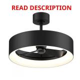 Aiden 24" Indoor Black LED Ceiling Fan