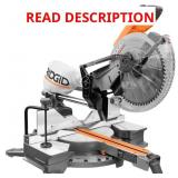 RIDGID 12" Dual Bevel Sliding Miter Saw LED