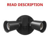 PAR Black Switch Outdoor 2-Head Flood Light