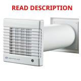 180 CFM Wall Exhaust Fan Kit, 6" Duct