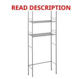 Nickel Slat Toilet Storage 24x9.5x64.5