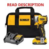 DEWALT Atomic 20V Max 1/4" Impact Driver Kit tool