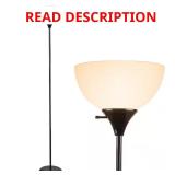 Charles 71 in. Black Torchiere Floor Lamp