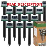 16 Pack Solar Mole Repellent Ultrasonic GPS