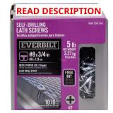#8 x 3/4 in. Self-Drilling Lath Screws 1070pc