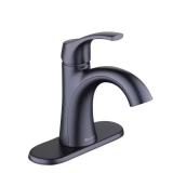 Arnette Matte Black Single-Handle Faucet