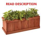 28 in. x 9 in. Wood Planter Box