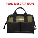 Husky Army Green 12 in. Tool Bag