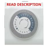 15 Amp Indoor Mechanical Timer, 2 Outlets