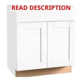 Shaker 30x24x34.5 in. Satin White Cabinet