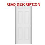 36x80 6-Panel Colonist LH Primed Interior Door