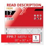 30"x 30"x 1" Allergen Plus Pleated Air Filter FPR