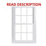70 Series White Double Hung Window with Grids