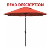 9 ft Aluminum Push Tilt Patio Umbrella