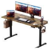 55 in Rectangular Electric Desk with USB Port