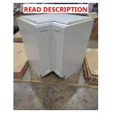 White Corner Cabinet 43" x 30" x 35"
