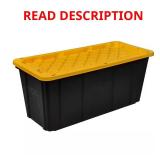 HDX 57 Gal. Tough Storage Tote, Black No Lid