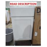 White Base Cabinet 18" x 25" x 34.5"