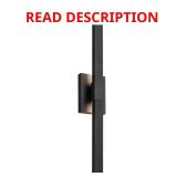Nocar 30 in. 1-Light Textured Black Outdoor Sconc