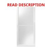 3000 Series 36x80 White Left-Hand Storm Door