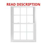70 Series White Double Hung Window with Grids