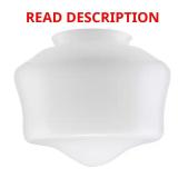 White Opal Glass Schoolhouse Globe Shade