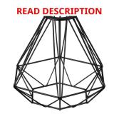 6.5 in. Black Metal Pendant Shade with Lip