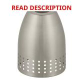 Brushed Nickel Pendant Shade, 2-1/4" Fitter