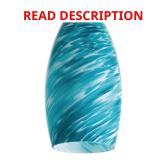 Blue Swirl Glass Pendant Shade with Fitter