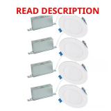 HLBSL 4-in LED, 600 lm, 5CCT, White-ONLY 3
