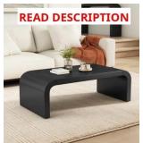 Coolbibila 47" Modern Black Coffee Table