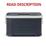 IGLOO Profile II 50 qt Chest Cooler Jet Grey