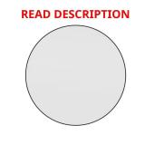 36 in. W Framed Round Vanity Mirror, Black